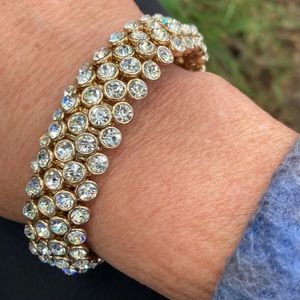 Rhinestone Stretchy Bracelet OS